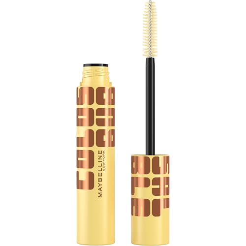 Image of Maybelline The Colossal Bubble Mascara, Buildable Mascara Volume and Length Formula for Bold, Separated, Sleek Lashes, Washable Formula, Copper Brown, 1 Count