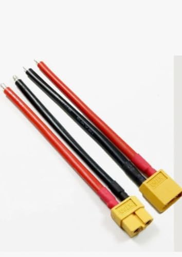 XT60 Erkek Dişi Lipo Pil Şarj Kablosu, 15 cm, 1,5 mm Silikon Kablolu