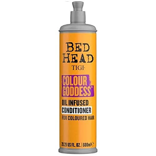 Bed Head by TIGI Colour Goddess Hair Conditioner Moisturising Formula for Coloured hair With Sweet Almond Oil Coconut Oil & Shea Butter Colour Protection 600ml