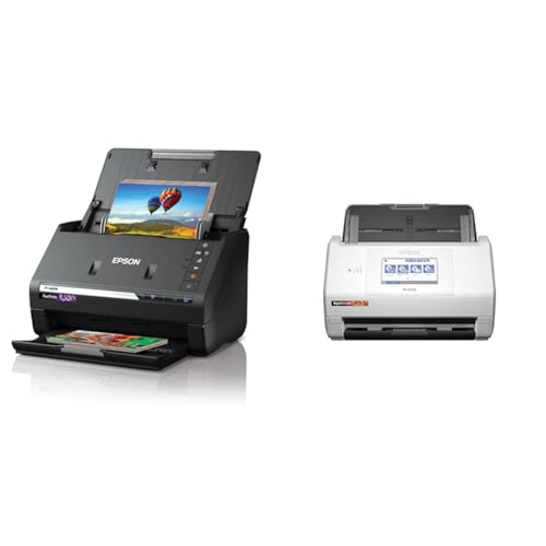 Epson FastFoto FF-680W Wireless High-Speed Photo and Document Scanning System, Black & RapidReceipt...