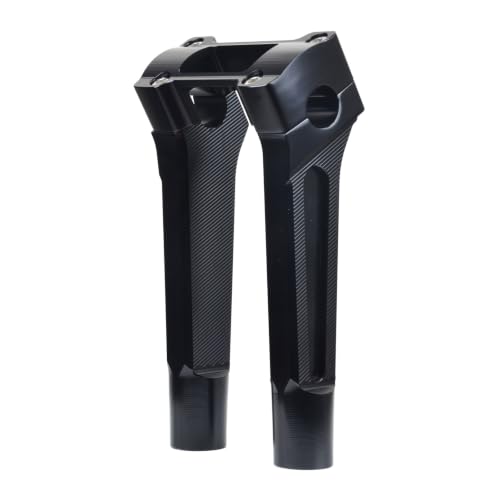 Rehausseurs de guidon moto noirs pour modifier le confort de conduite sur Sportster