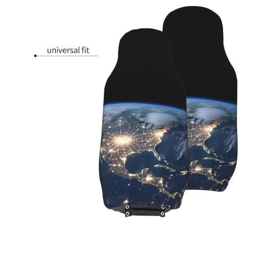 Housse de siège avant de voiture Earth from Outer Space imperméable x2