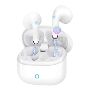 Bluetooth Kopfhörer, Kopfhörer Kabellos Bluetooth 5.4 mit 6 ENC Mikrofon, In Ear kopfhörer Bluetooth mit HiFi Stereo Tiefer Bass, Herausragender Sound, 50 Std Spielzeit, IPX7 Wasserdicht Ohrhörer