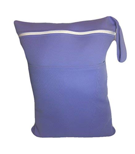 Terra Baby Wet and Dry Bag for Diapers Burp Cloths-Reusable Waterproof Purple Lavender