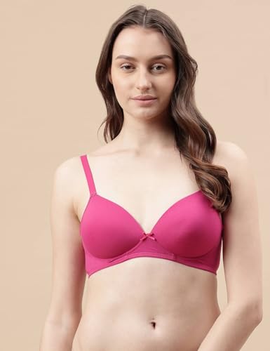 Image of Marks & Spencer Womens Cotton Blend Padded Wired Ultimate Support Demi Cup Bra
