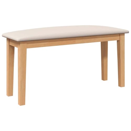 Banc 90 cm bois massif caoutchouc