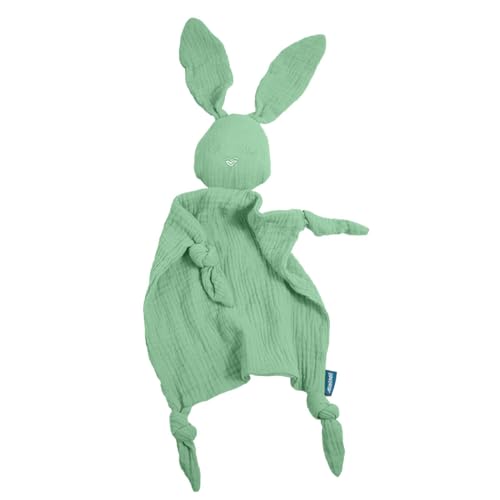 Byuexhp Toalla de seguridad para bebé unisex – Juguete de conejo para bebés – Baby Slobber Towel Sleeping Dolls Double Cotton Gaze Comfort Cute Cartoon Rabbit Blanket Soothe Appease Towel