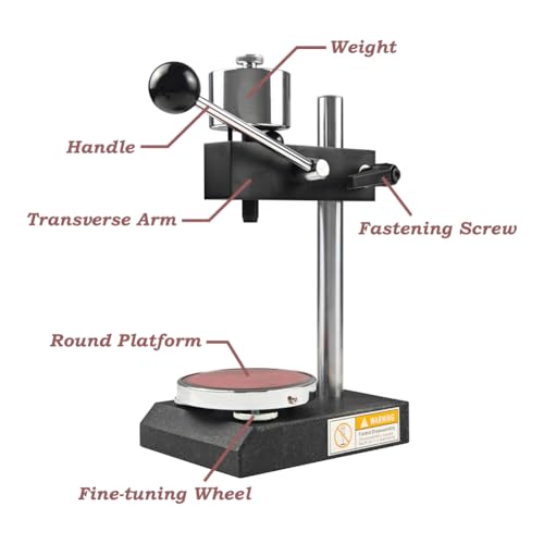 Image of Shore Durometer A with Stand Digtal Shore Hardness Tester Meter Shore A Durometer Rubber Tester