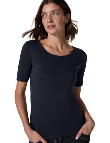 Produktbild CECIL T-Shirt Style Lena mit klassischem Rundhalsausschnitt blau M (40)