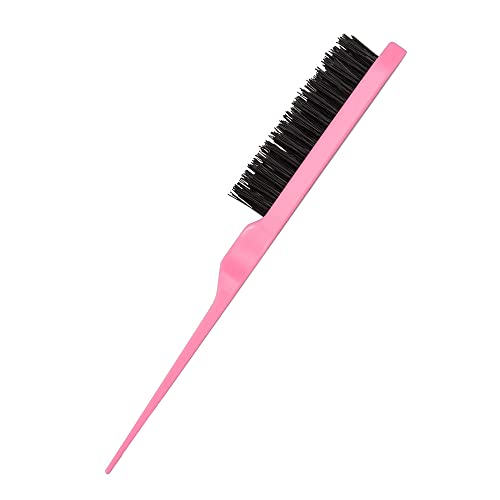 IRYNA 1 Pack Pink Boar & Nylon Hair Brush, Slick Back, Volumising, Unisex, All Ages