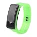 Price comparison product image FILFEEL LED Electronic Digital Sports Watch with 12-Hour Dial Display (Light Green), Light Green, Strap Size: Approx. 8.9 x 0.6 inches, Strap, Light Green, Taille du Bracelet: env. 8,9 x 0,6 pouces,