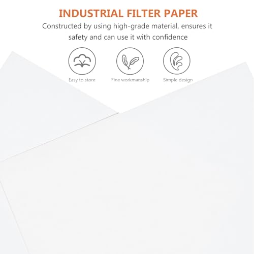 Image of Mobestech 30 Sheets Qualitative Filter Paper 11.81 X 11.81 in Lab Rectangular Filter Sheets for Chemistry Experiments Chromatography Water Filtration and Absorbent Paper Use