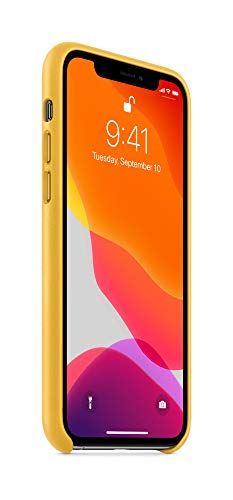 Image of Apple Leather Case (for iPhone 11 Pro) - Meyer Lemon