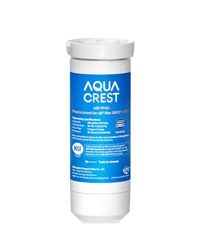 AQUA CREST XWFE® Water Filter, Replacement for GE® XWFE®, Built-in Chip