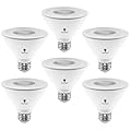 6 Pack PAR30 Short Neck LED Flood Light Bulb 10W 75 Watt Equivalent 850 Lumens Waterproof E26 3000K Warm White Super Bright PAR30 LED Bulb for Security, Led Spotlight Bulb Led Recessed Light Bulbs