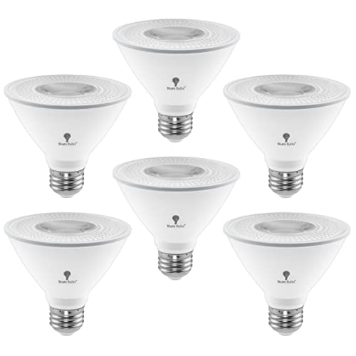 6 Pack PAR30 Short Neck LED Flood Light Bulb 10W 75 Watt Equivalent 850 Lumens Waterproof E26 3000K Warm White Super Bright PAR30 LED Bulb for Security Led Spotlight Bulb Led Recessed Light Bulbs