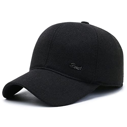 Chennuo Casquette d'hiver pour homme avec protège-oreilles - Noir - Medium Cover
