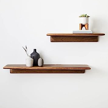 carpentray Floating Shelves for Wall Display, inch Wall Mounted Shelves for Living Room, Bedroom, Kitchen, Office Decor (SX1)