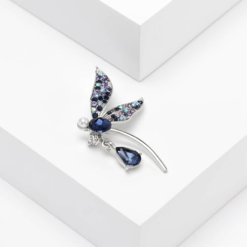 Image of Insect Animal Brooch Pin for Women Rhinestone Lapel Pins Vintage Brooches for Costume Accessories