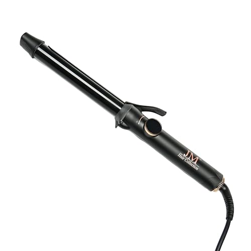 JM Hair Collection Curling Iron – 1 Inch Ceramic Barrel with Adjustable Heat, Fast Heat-Up & Frizz-Free Shine – Professional Curling Wand for Long-Lasting Curls & Waves – for All Hair Types