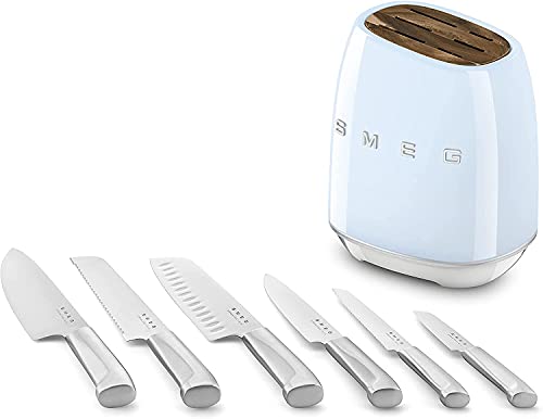 Smeg Juego de cuchillos de Cocina Acero inox. Azul Pastel - Imagen 5