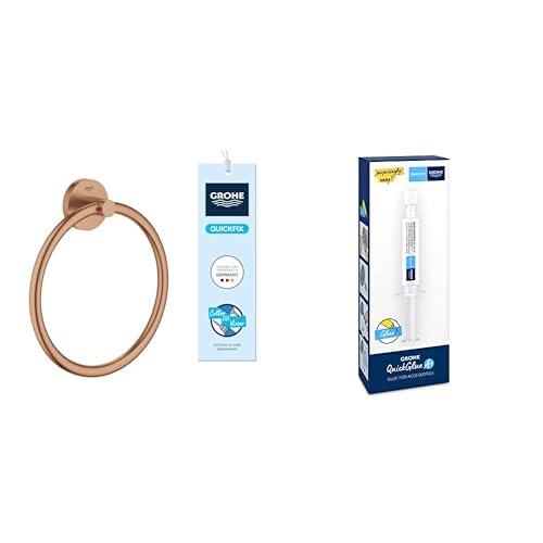Anneau porte-peignoir GROHE Warm Sunset bronze brossé avec colle de fixation 41174DL0