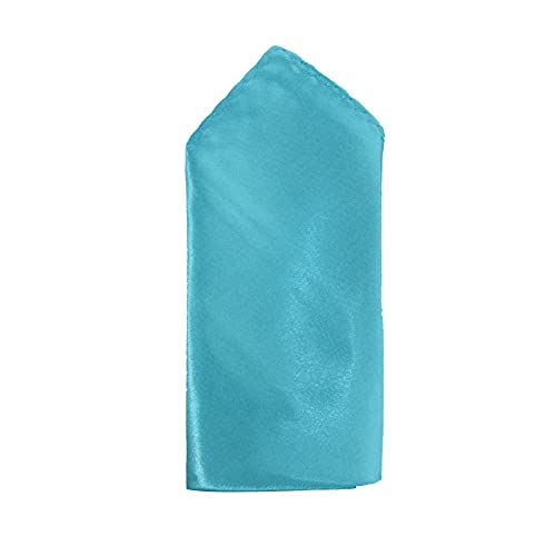 Image of TIE STUDIO Men's Solid Pocket Square | Size- 10cm x 10cm | Colour-Royal Blue | Pack of 1 |
