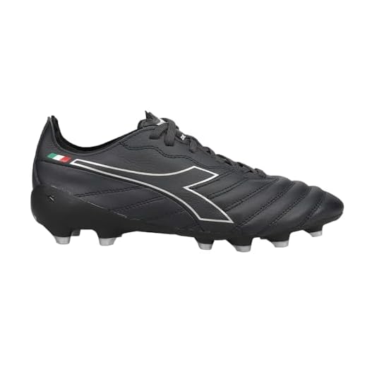 Diadora Mens Brasil Elite Tech Italy Lpx Firm Ground Soccer Cleats Firm Ground - Black - Size 11.5 M