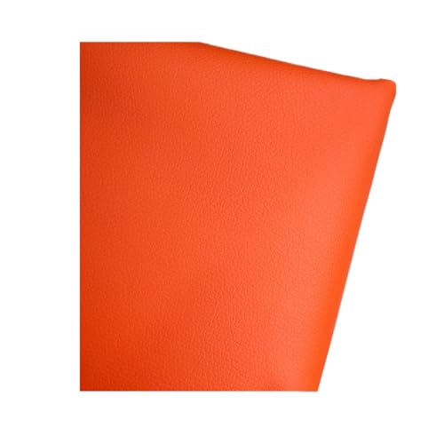 Imitation cuir orange 1.6x6m pour reparer chaises et chaussures