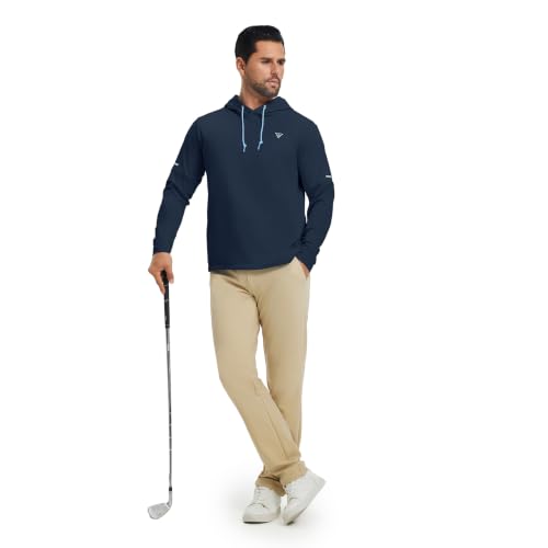 Image of M MAELREG Hoodies for Men Golf Fleece Hooded Sweatshirts Dry Fit Athletic Lightweight Casual Midlayer Mens Hoodies Pullover
