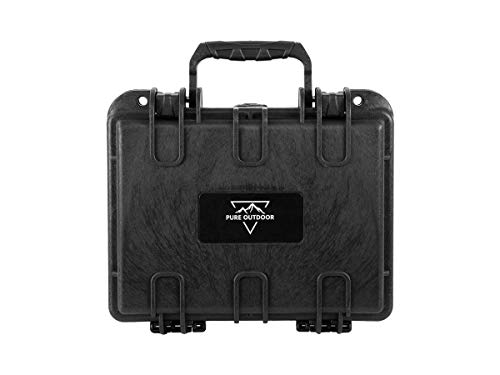 Estuche Resistente a Agua y Golpes 10"x8"x4" Negro