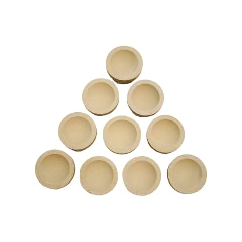 Lot of 10 - # 8 Mabor Cupel 1-3/4"x1-1/8" Gold-Assay-Smelting-Refining-Cupels Cover