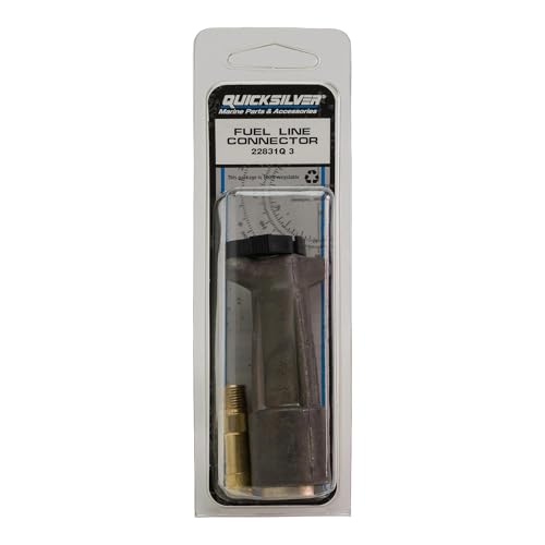 Quicksilver 22831Q3 Fuel Line Connector for Select Vintage Mercury and Mariner Outboards 1-Pack