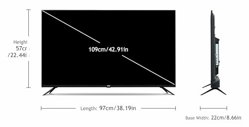 VW 109 cm (43 inches) Pro Series 4K Ultra HD Smart QLED Google TV VW43GQ1 (Black) - Image 6
