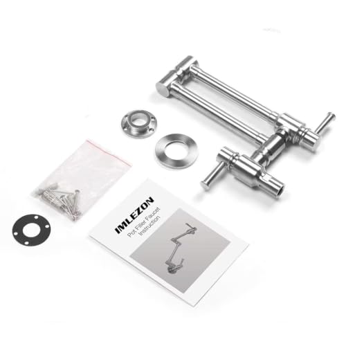 Cwm IM-US-KH54 Imlezon Stainless Steel Pot Filler Faucet Commercial Wall Mount Kitchen Sink Faucet Folding Stretchable thumb #6