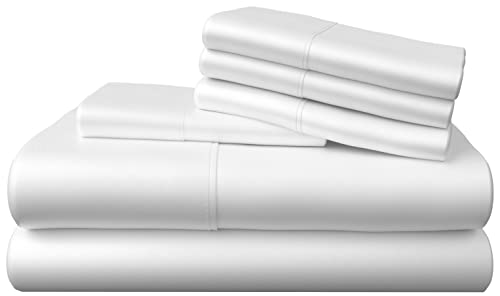 Bamboo Bay 6pc Sheet Set Bamboo Sheets King Size, Cooling Sheets, Eco Friendly, Breathable, Deep Pockets 16