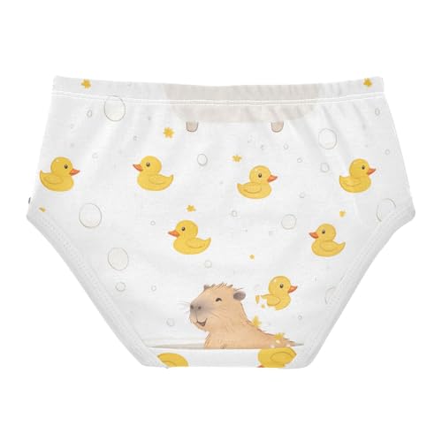 Wusikd Cute Capybara Girls' Underwear Cotton Ducks Girls Briefs Soft Toddler Underwear 2T2