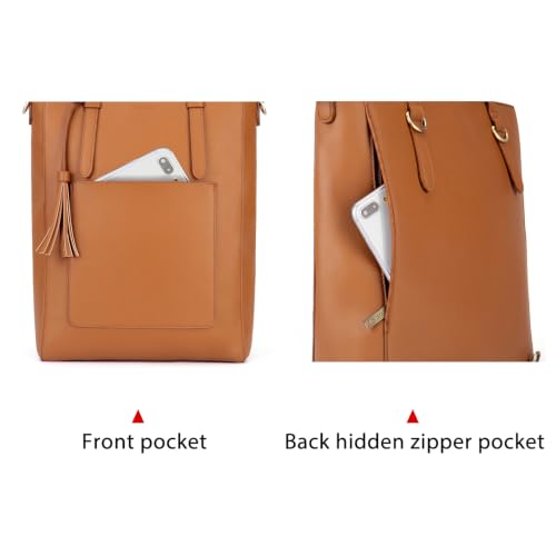 ECOSUSI Vegan Leather Convertible Bag