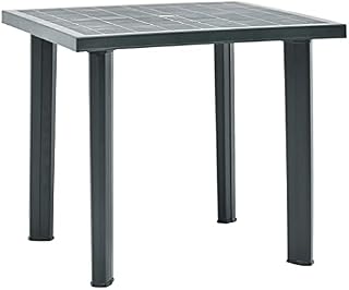 vidaXL Garden Table Outdoor Patio Terrace Stand Furniture Green 80x75x72cm Plastic