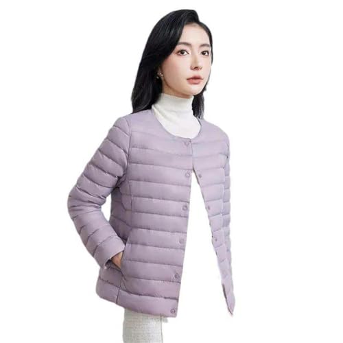 Doudoune femme courte fine veste chaude col en V gilet de mi-saison
