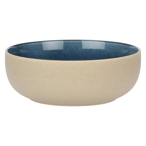 Rose&Tulipani - Insalatiera Blu in gres, diametro 26 cm, collezione Arpeggio