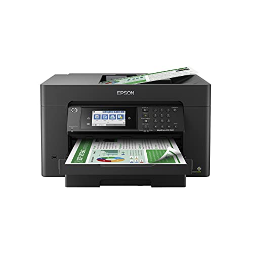 Epson Workforce Pro WF-7820 Wireless All-in-One Wide-Format Printer,...