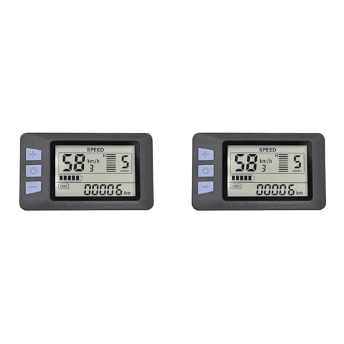 Bunggou 2X P3H LCD fBXvC[^[_bV{[h 24V 36V 48V 60V doCN[^[fBXvCpldXN[^[p (5PIN)