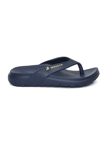 Image of Impakto Men's Arch Support Flip Flops | Lightweight & Bounce-Back Slippers | Soft Cushioned Footbed | Regular Wear Chappal for Home, Casual & Outdoor Use