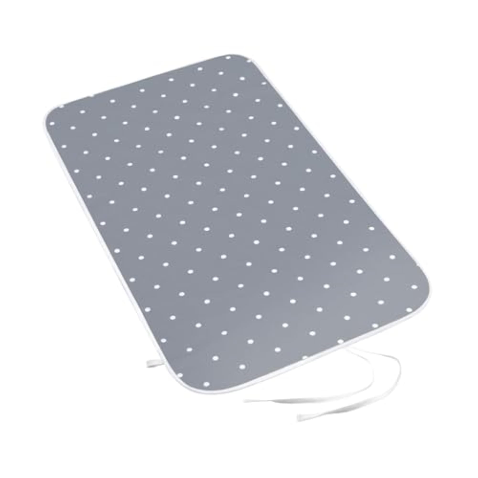 Portable Ironing Pad for Compact Storage, Gray Dots