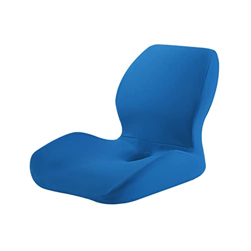 ChuYiElegance Breathable Seat Cushion for Chairs with Removable Cover, Blue