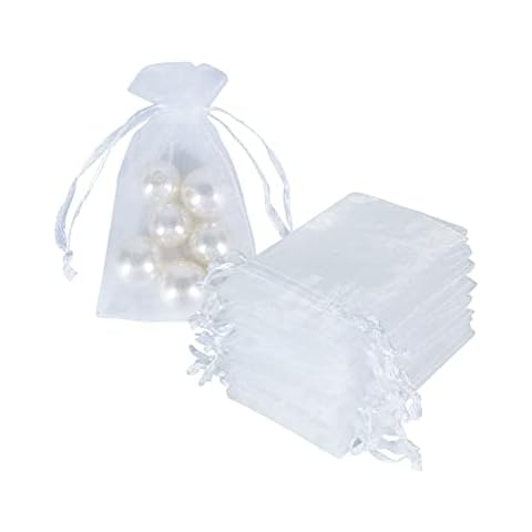 HRX Package 100 Organza Gift Bags Cover