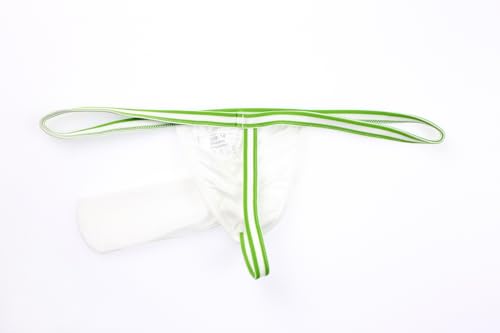 Men's See Through Bulge Pouch T-back Thong Underwear Low Waist Ice Silk String Tangas 3-6 Pack4