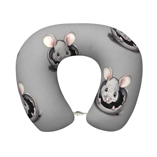 Almohada cervical de espuma viscoelástica negra miniatura 1