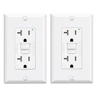 ✅【Innovative Dual Protection System】 Features twin solenoid and double silicon controlled rectifier (SCR), ensuring an always-on GFCI protection to ground fault, which doubles the service life of GFCI as an added layer of protection. ✅【Patented Self-...